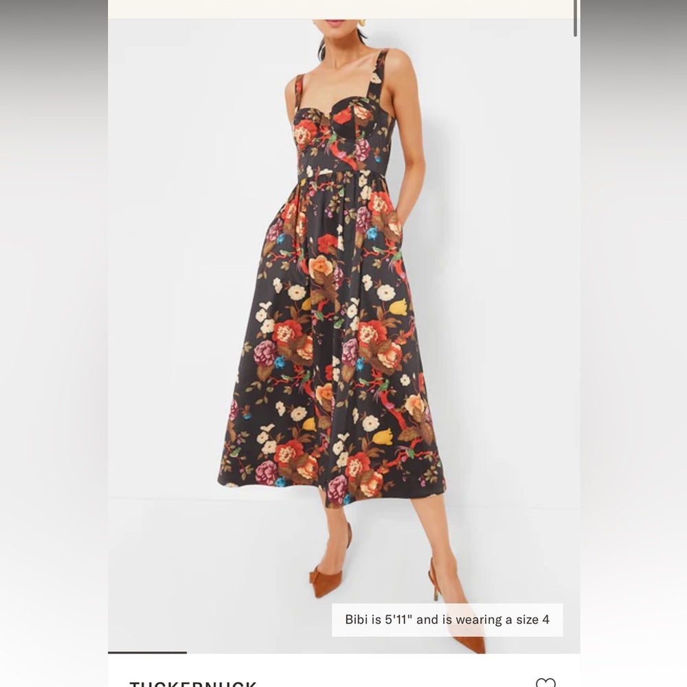 Tuckernuck Baroque Floral Maria Dress Size 0